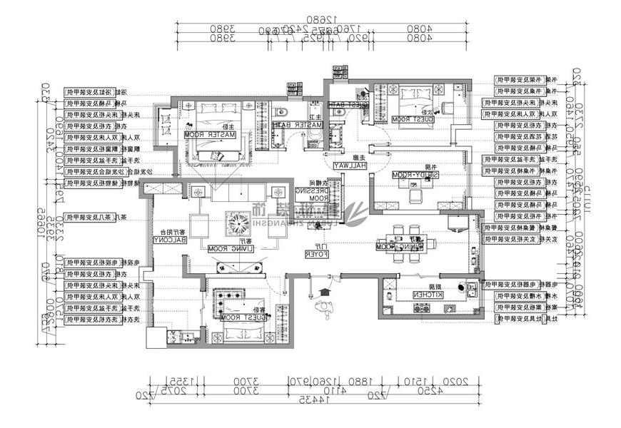 华清学府城,新中式风格,户型图